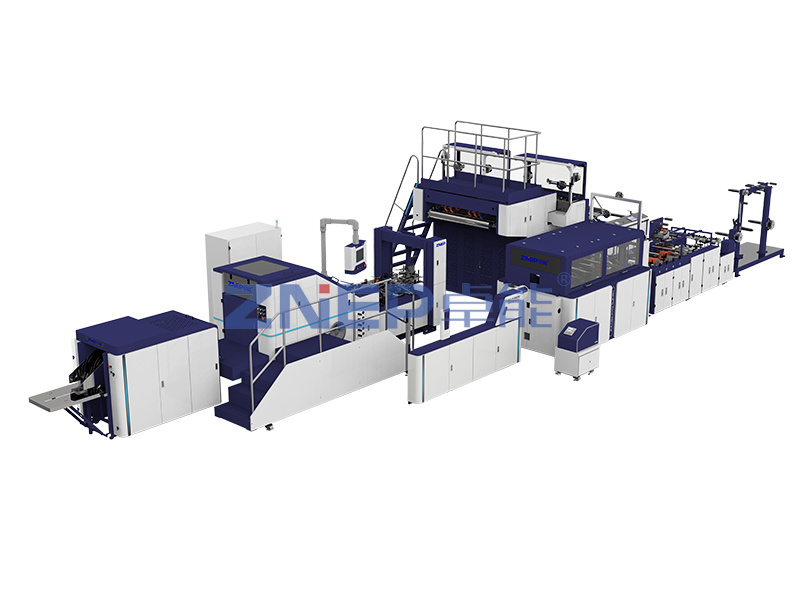 Automatic Paper Bag Making Machine With Rope/flat Handles